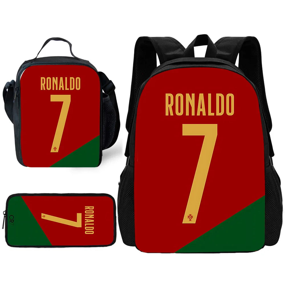 CR7 Backpack ⚽🔥 | Set École 3 Pièces Ronaldo Style Enfants 2026