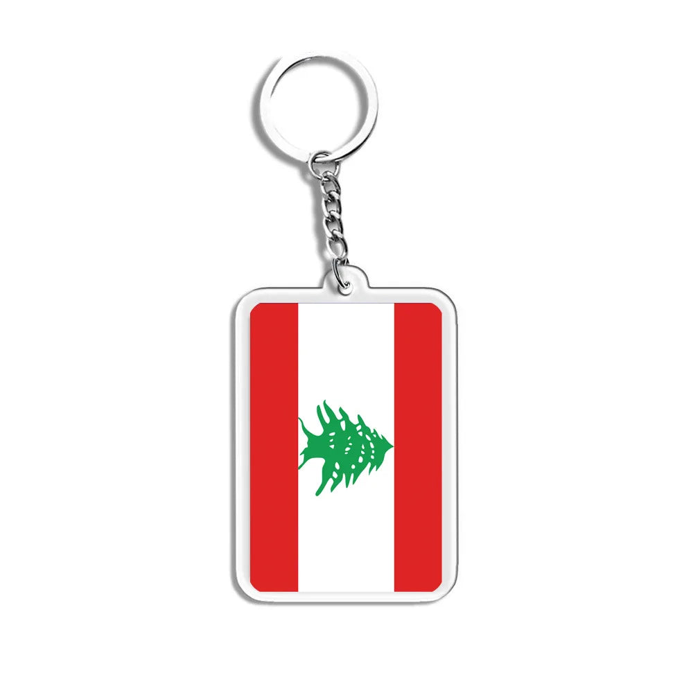 Porte-Clés Drapeaux du Monde Acrylique – Multi-Pays 🌍