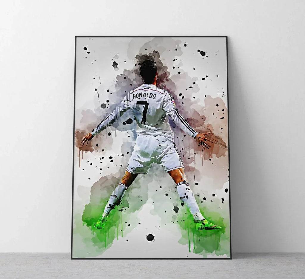 Watercolor Football Art 🔥🎨⚽ | Quand Le Football Devient Une Œuvre D'Art