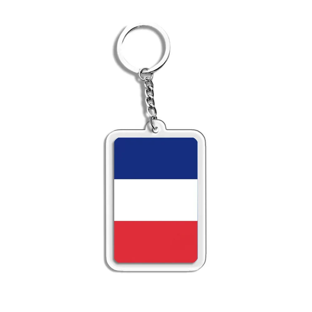 Porte-Clés Drapeaux du Monde Acrylique – Multi-Pays 🌍