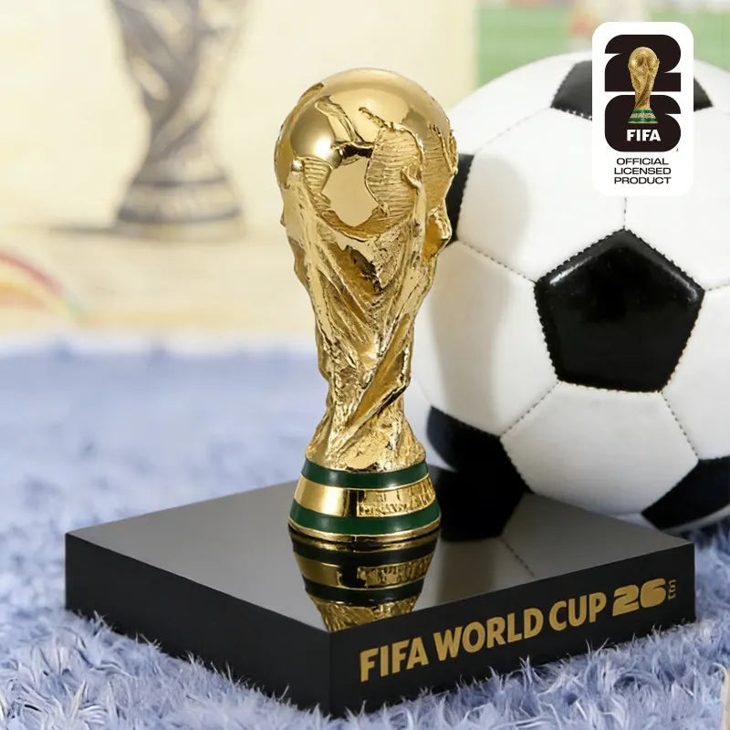 Trophée Réplique Coupe du Monde FIFA 2026 🏆 | Hercules | Souvenir Fan Football | Métal | 4,5 cm