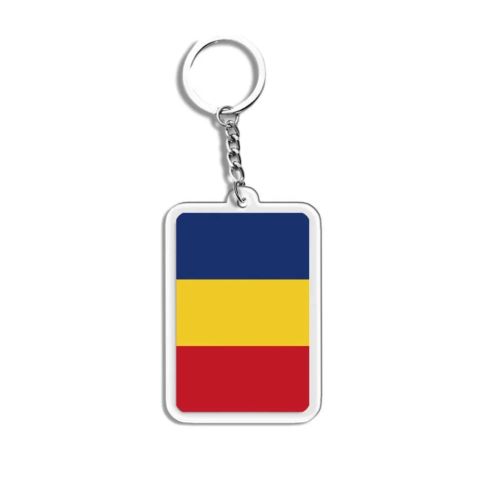 Porte-Clés Drapeaux du Monde Acrylique – Multi-Pays 🌍