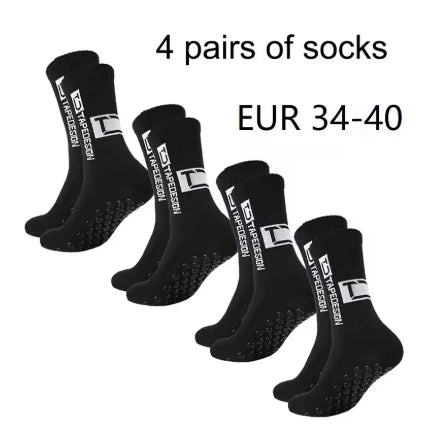 Football Socks ⚽🔥 | 4 Paires Anti-Dérapantes & Respirantes Training Pro