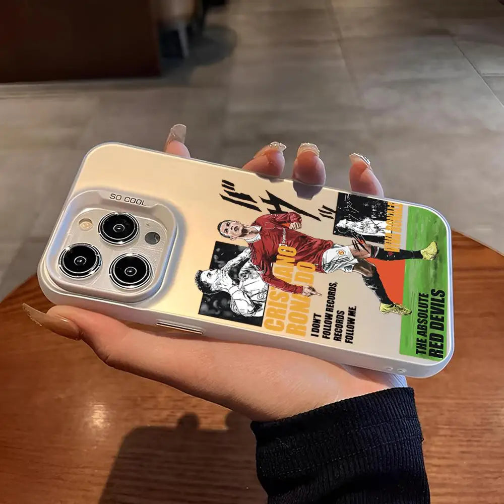 CR7 Power Keychain 🔥📱⚽ | Coque Samsung Galaxy Fan CR7 Silicone + TPU Double Couche – Série A | 4 Designs