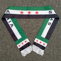 Syria Supporter Scarf 🔥🇸🇾 | Écharpe Syrie 15x150cm, 4 Coloris, Polyester Premium