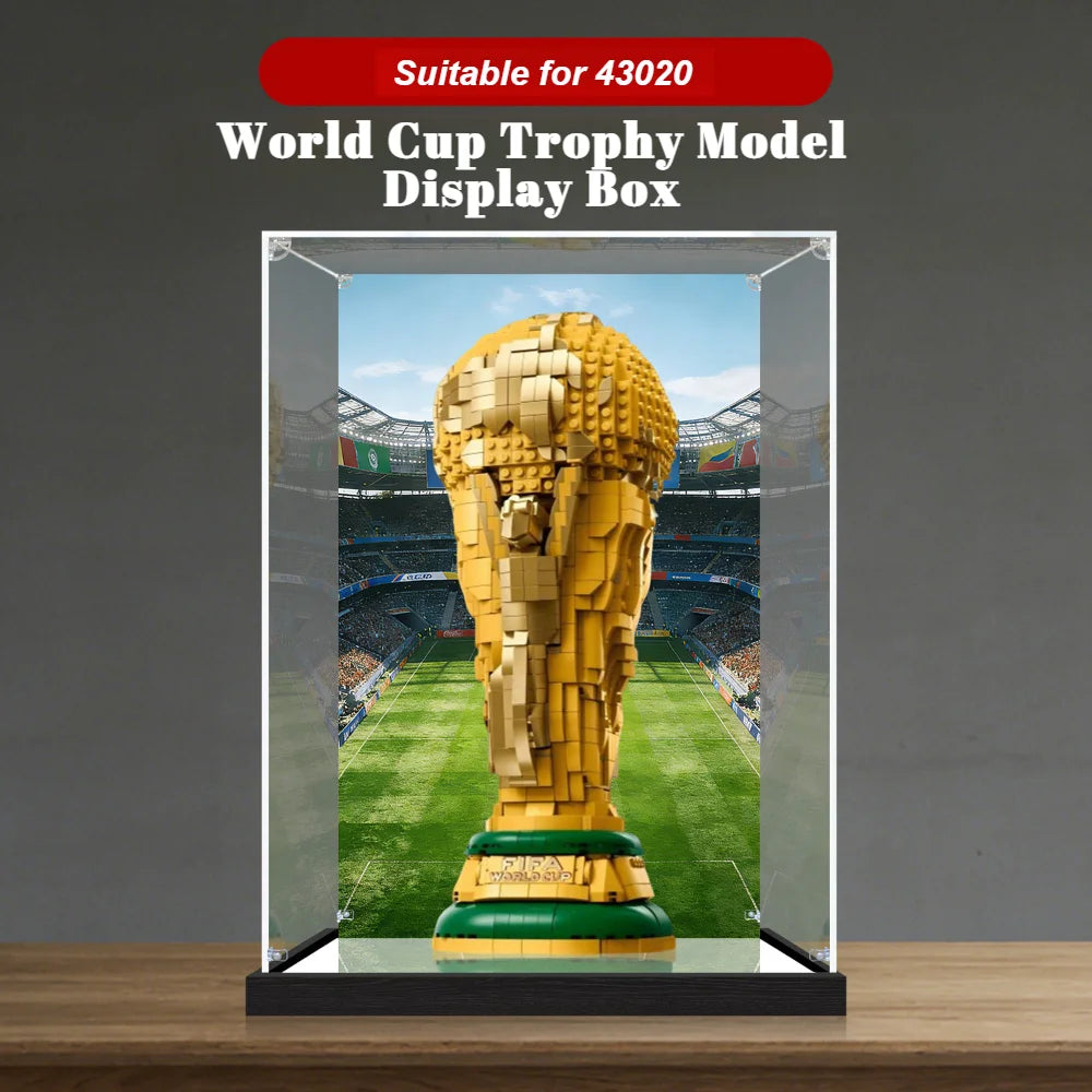 🏆⚽ Boîte de Présentation Premium pour Lego Coupe du Monde 43020 | Protection Anti-Poussière & Mise en Valeur