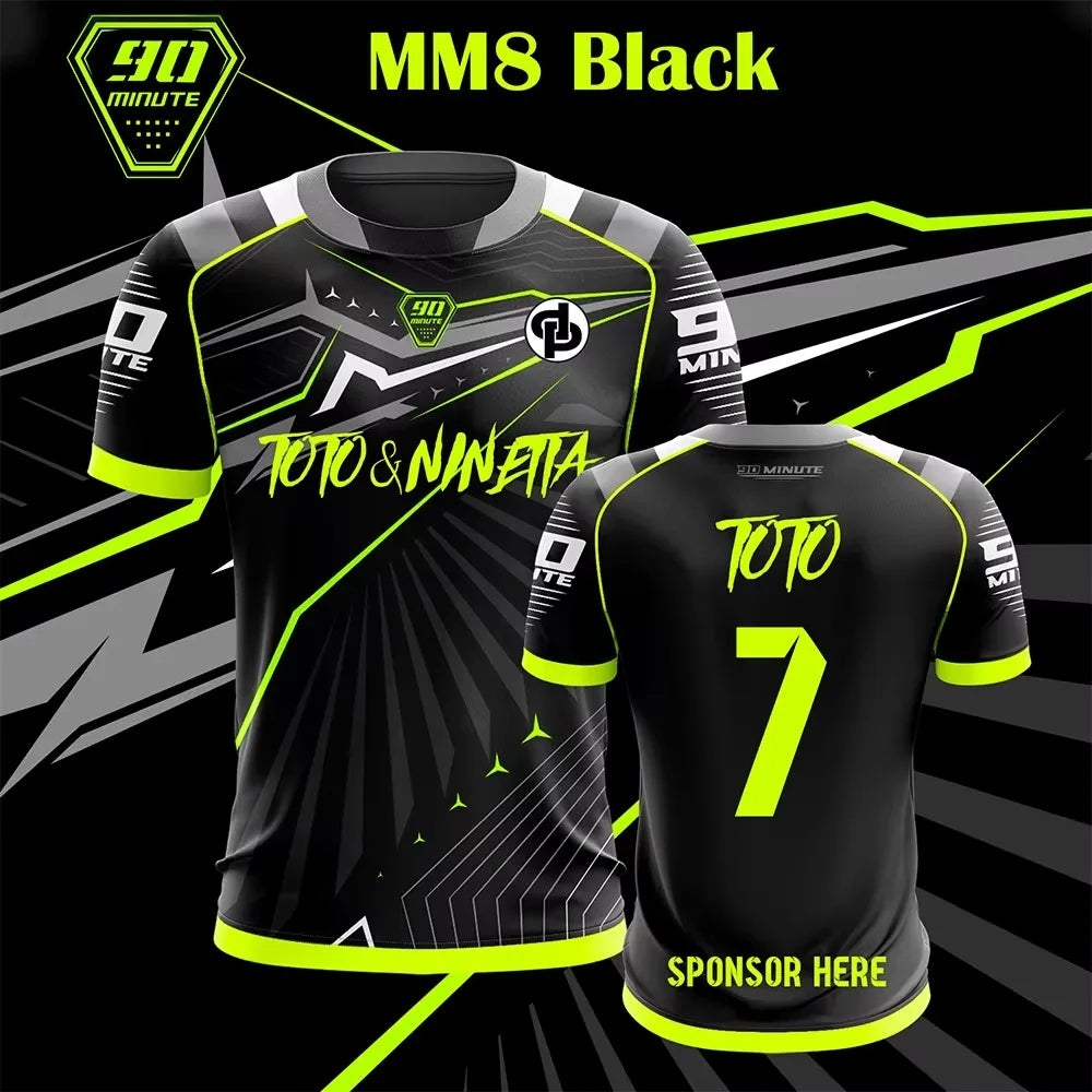 Maillot MM8 Football ⚽🔥 | T-Shirt Sport Respirant 2026 | Numéros 1-14 | Tailles K100 à 6XL