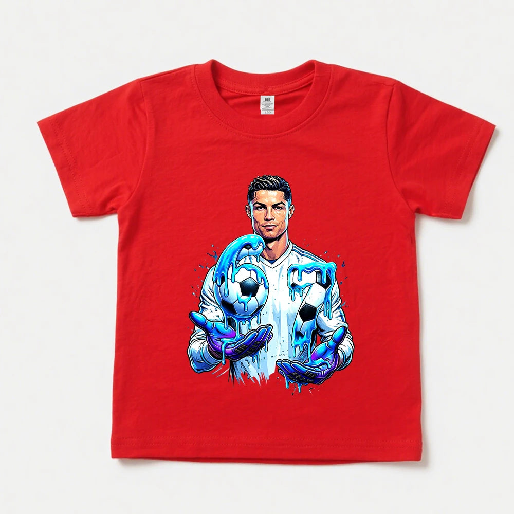 ⚽🔥 T-Shirt Enfant Ronaldo 67 | Football | Coton Respirant | Garçons & Filles | Tailles 100–160 cm