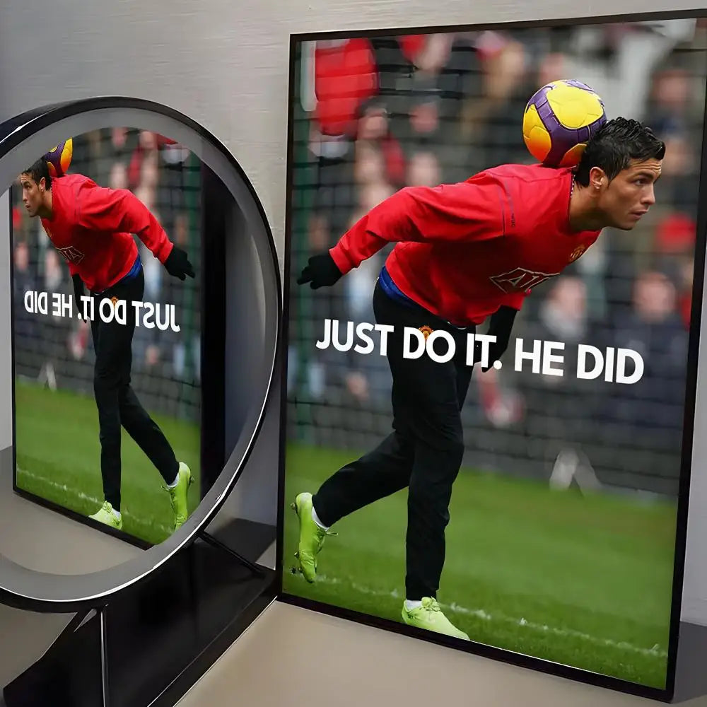 CR7 GOAT Wall Art 🔥🐐⚽ | La Grandeur d'une Légende Sur Ton Mur