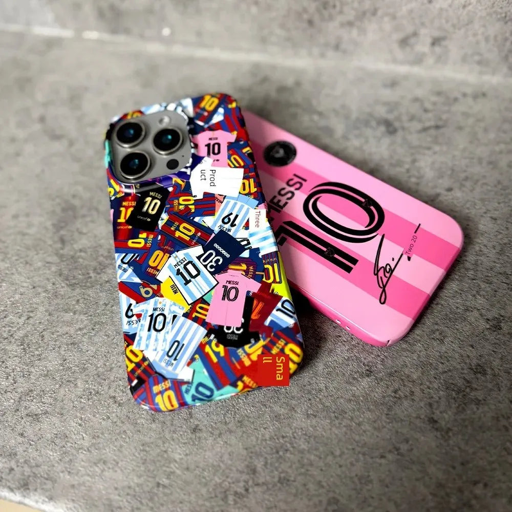 Messi Gloss Elite 🔥📱⚽ | Coque iPhone Fan Messi Finition Brillante – iPhone 11→17 | 2 Coloris