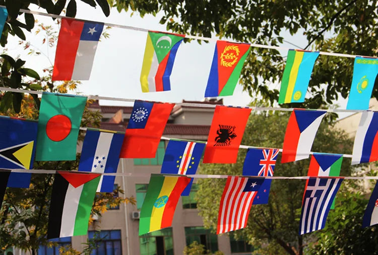 World Flags Festival Banner 🔥🌍🚩 | L'Ambiance Internationale Parfaite