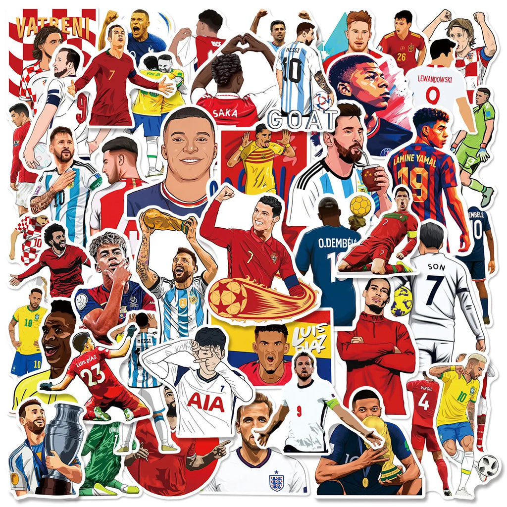 50 Stickers Football ⚽🔥 | Personnalise Tout Comme Un Pro