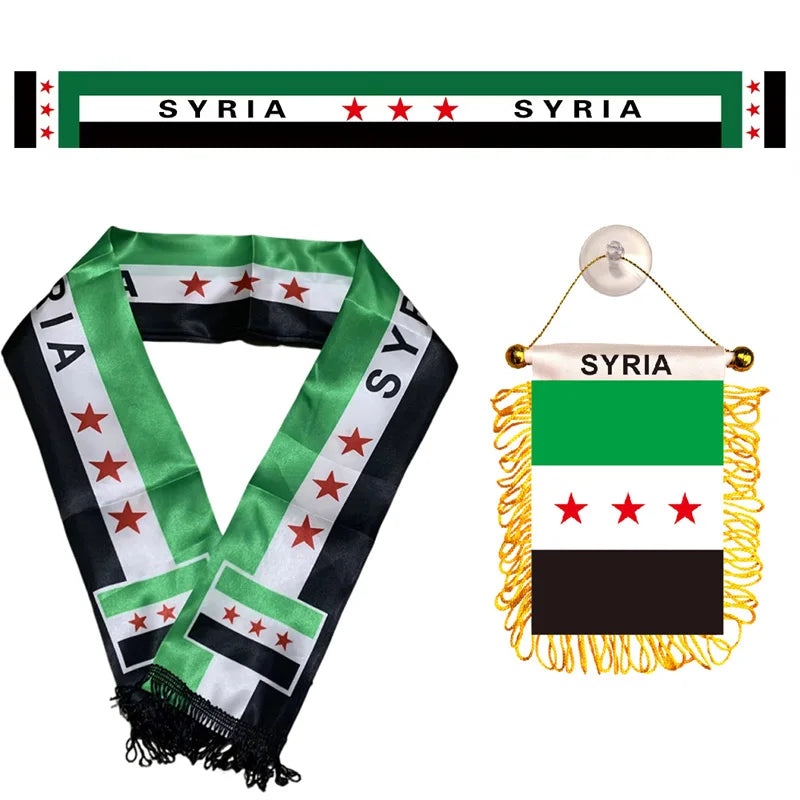 Syria Mini Flag 🇸🇾🔥🏳️ | Décore Ton Espace Avec Fierté