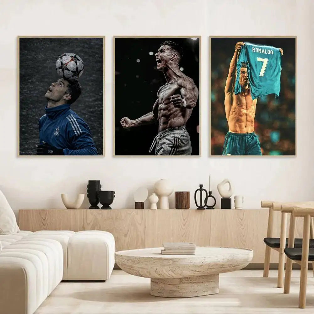 CR7 Gloss Elite 🔥🖼️⚽ | Poster Fan Cristiano Ronaldo Finition Brillante — 2 Coloris