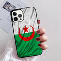 Coque iPhone Drapeau Algérien 🇩🇿 - Protection Premium PC+TPU - Compatible iPhone 11 à 17 Pro Max