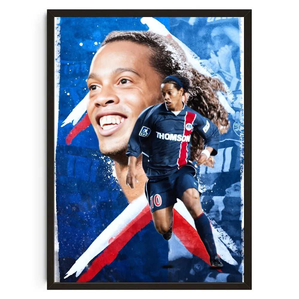 Ronaldinho Magic Wall Art 🔥🇧🇷⚽ | La Magie Du Football Sur Ton Mur