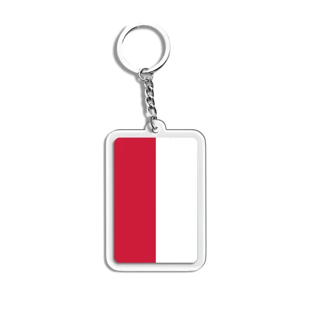 Porte-Clés Drapeaux du Monde Acrylique – Multi-Pays 🌍
