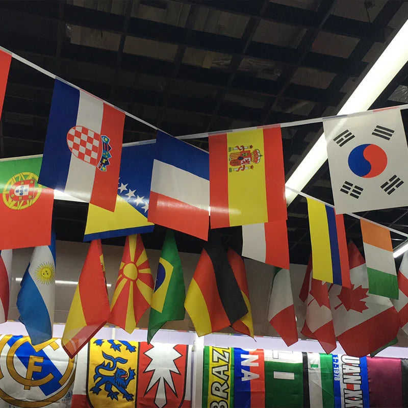 World Flags Festival Banner 🔥🌍🚩 | L'Ambiance Internationale Parfaite