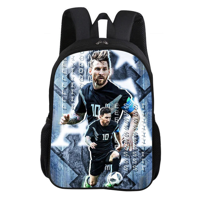 🎒⚽ Sac à Dos Messi Football Star | Grande Capacité 20-35L | 9 Coloris | École & Loisirs | Enfants