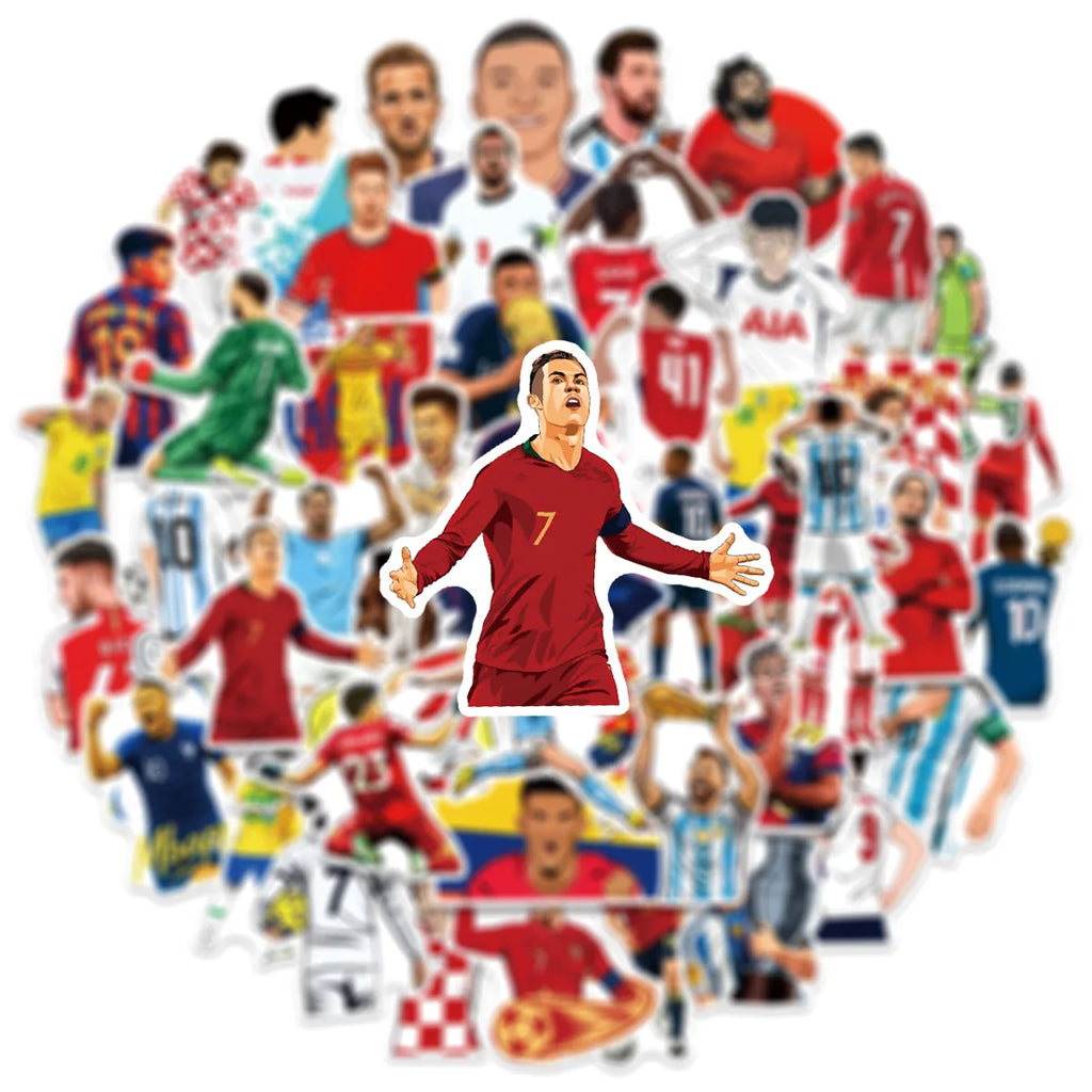 50 Stickers Football ⚽🔥 | Personnalise Tout Comme Un Pro