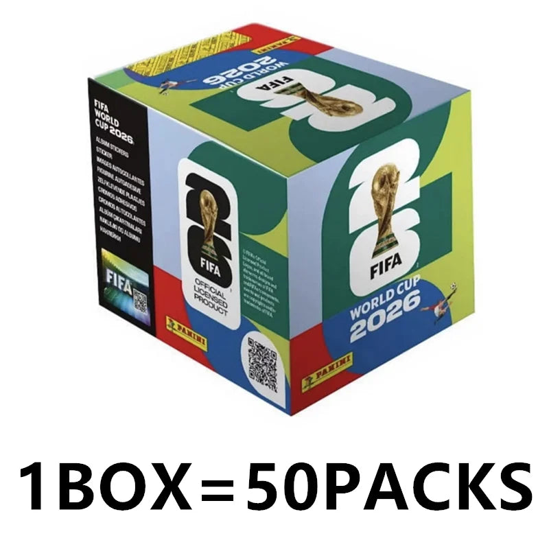 Boîte 350 Autocollants Panini FIFA Coupe du Monde 2026 – 50 Paquets