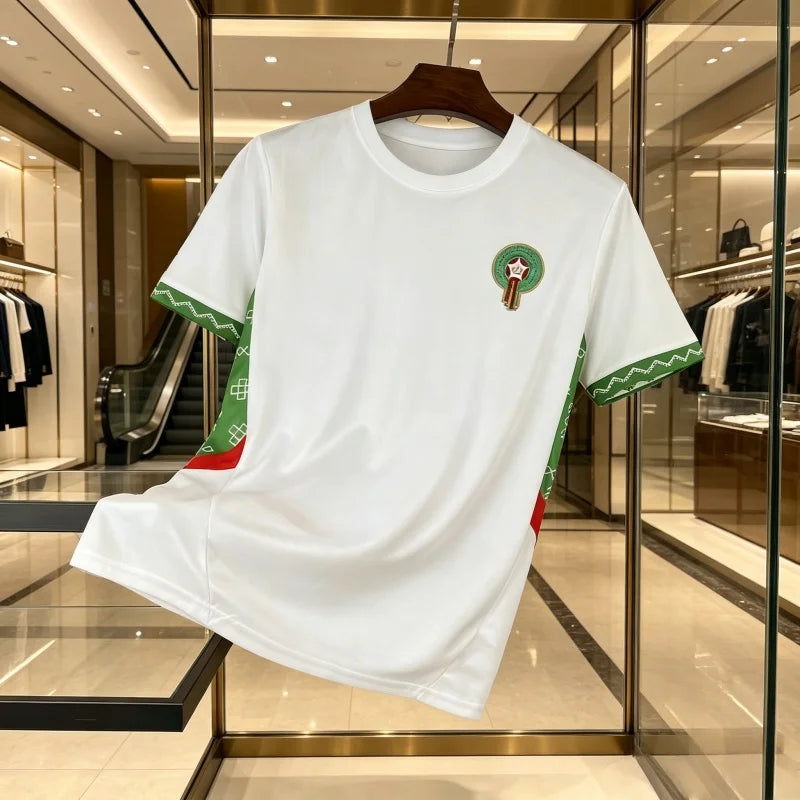 Maillot Maroc 2026 🇲🇦⚽ - Séchage Rapide | Homme, Femme & Enfant | Tailles 110 à 6XL