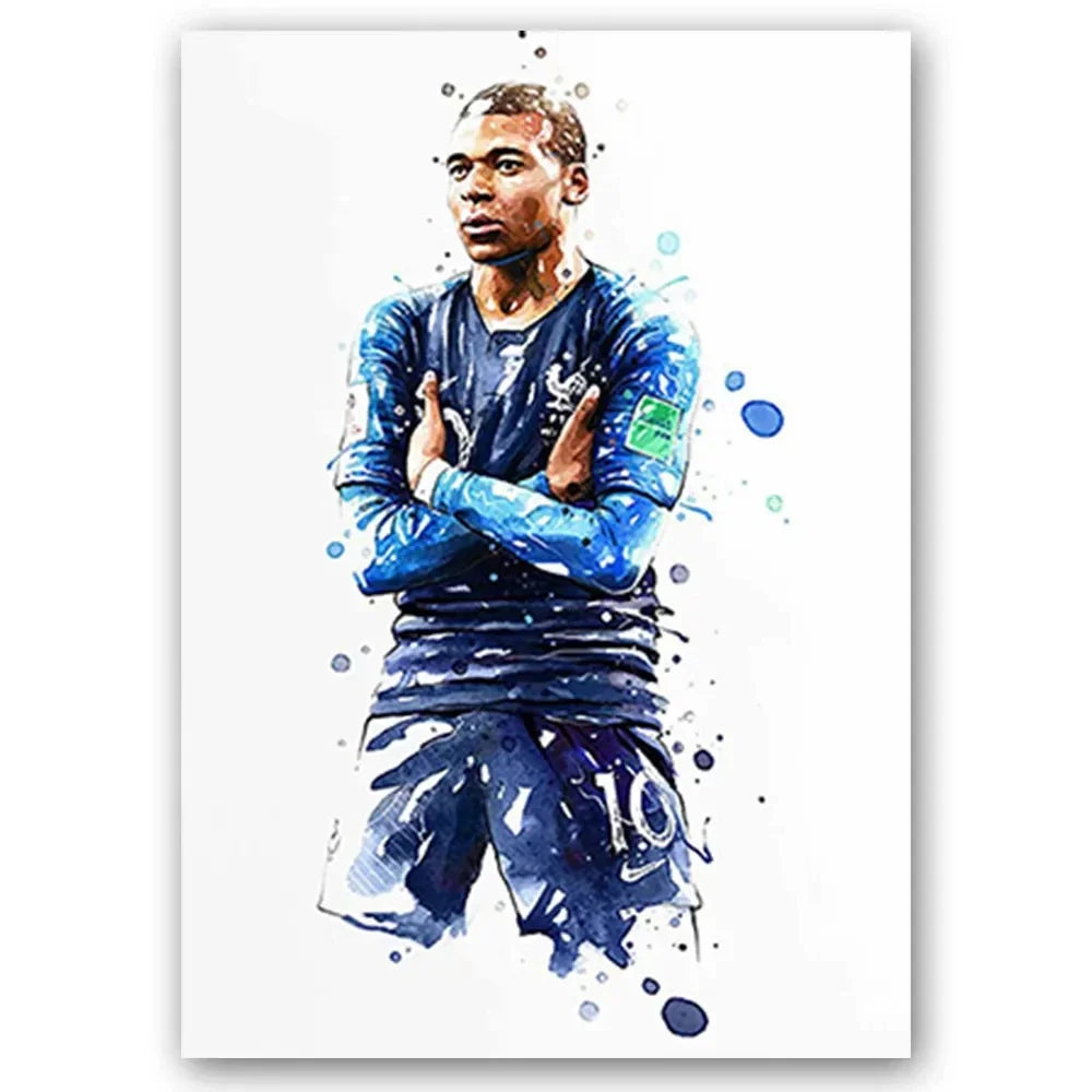 Watercolor Football Art 🔥🎨⚽ | Quand Le Football Devient Une Œuvre D'Art