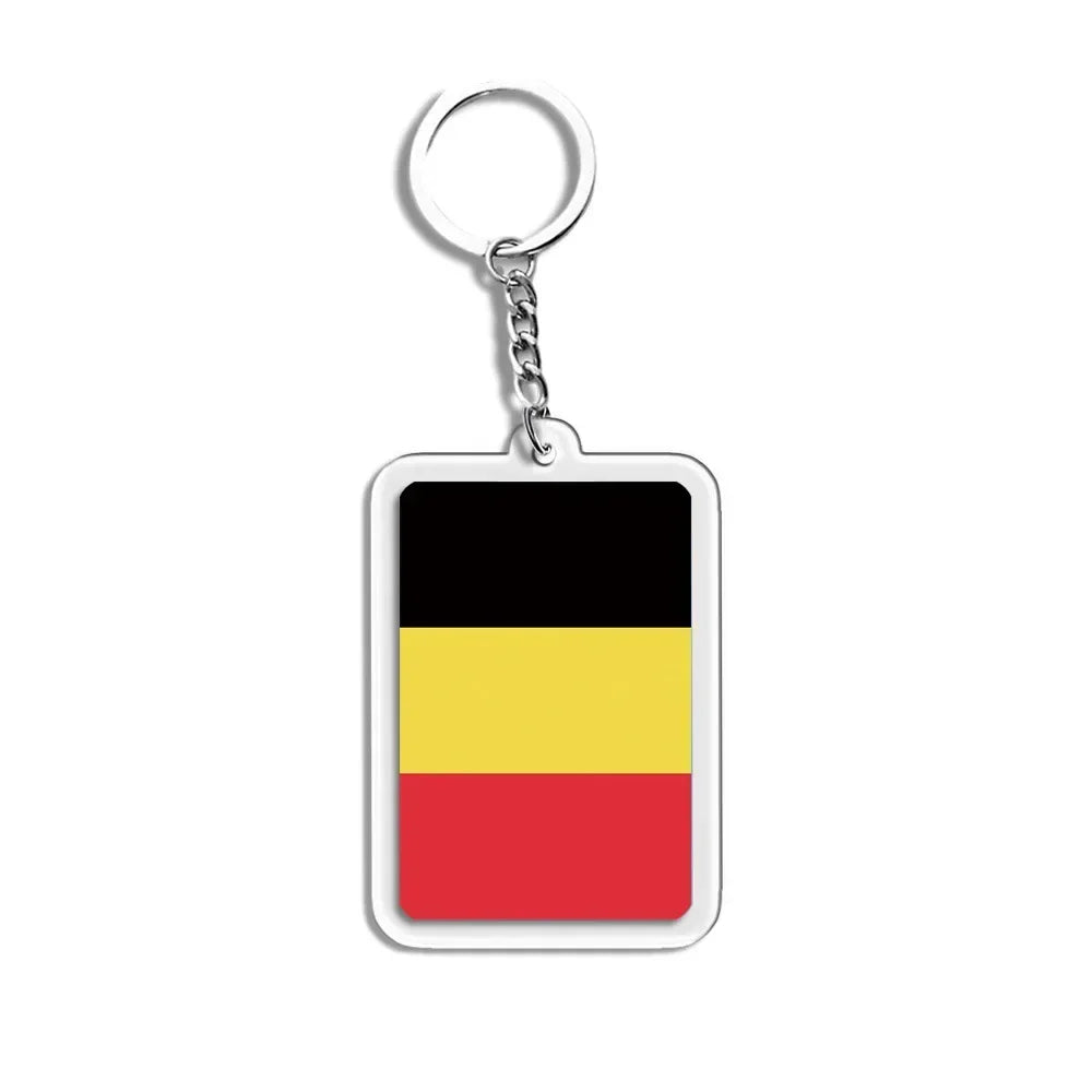 Porte-Clés Drapeaux du Monde Acrylique – Multi-Pays 🌍