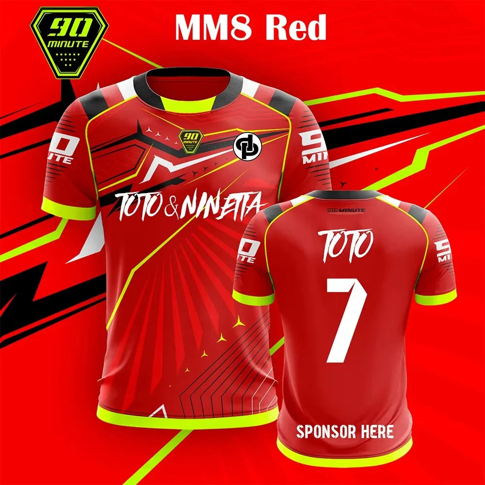 Maillot MM8 Football ⚽🔥 | T-Shirt Sport Respirant 2026 | Numéros 1-14 | Tailles K100 à 6XL