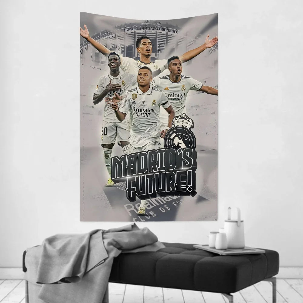 Tapisserie Murale Football ⚽ - Décoration Fan de Foot - Plusieurs Tailles & Coloris