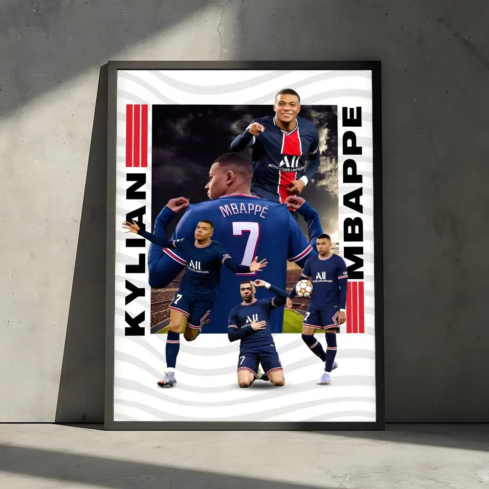 Mbappé Speed Wall Art 🔥⚡🇫🇷 | La Vitesse d'une Star Sur Ton Mur