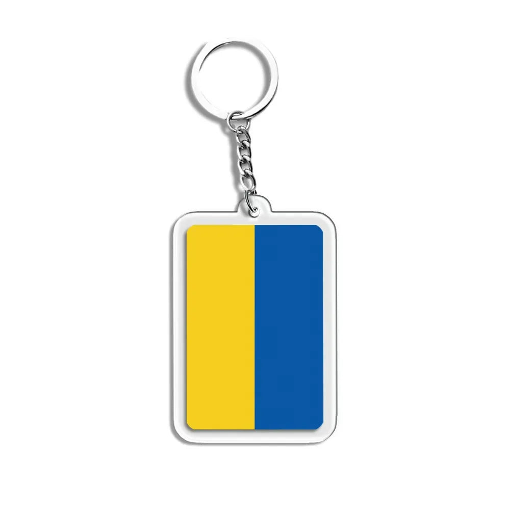Porte-Clés Drapeaux du Monde Acrylique – Multi-Pays 🌍