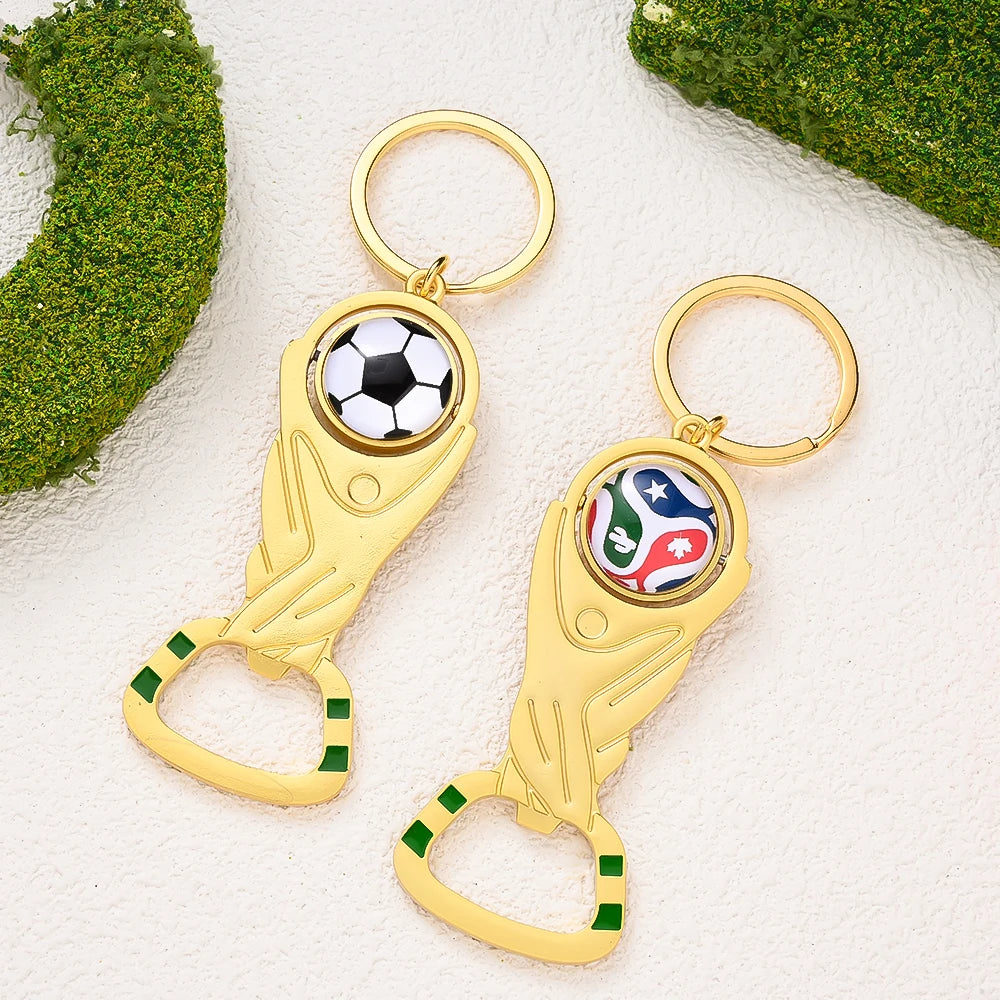 Décapsuleur Trophée Football 🏆⚽ | Porte-clés Supporter 2026 Cadeau Fan