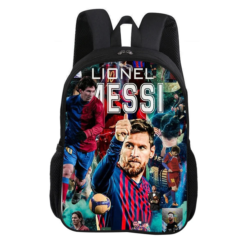 🎒⚽ Sac à Dos Messi Football Star | Grande Capacité 20-35L | 9 Coloris | École & Loisirs | Enfants