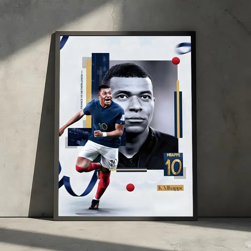 Mbappé Speed Wall Art 🔥⚡🇫🇷 | La Vitesse d'une Star Sur Ton Mur