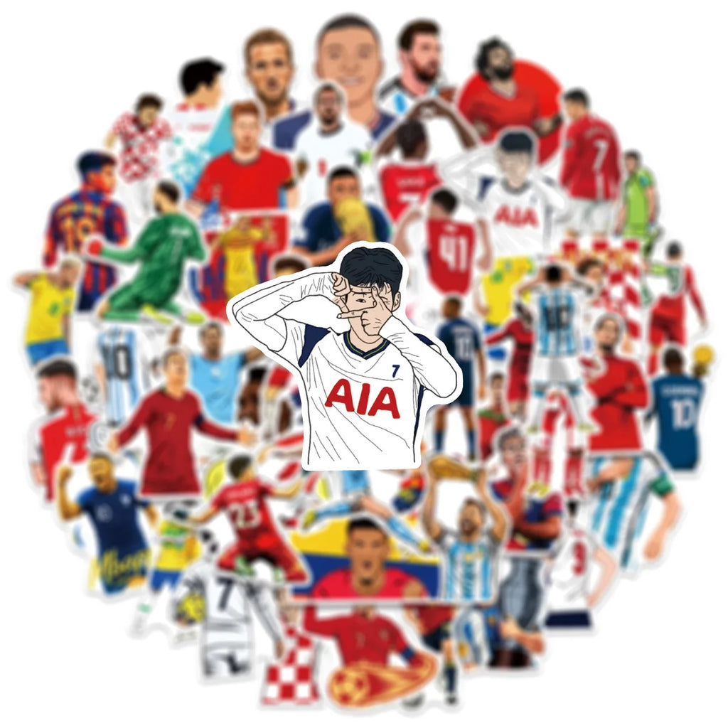 50 Stickers Football ⚽🔥 | Personnalise Tout Comme Un Pro