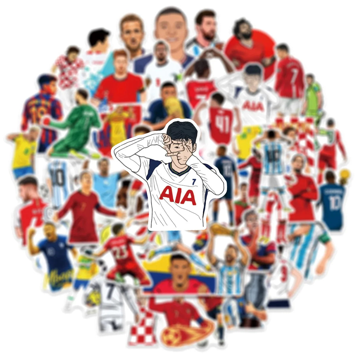50 Stickers Football ⚽🔥 | Personnalise Tout Comme Un Pro