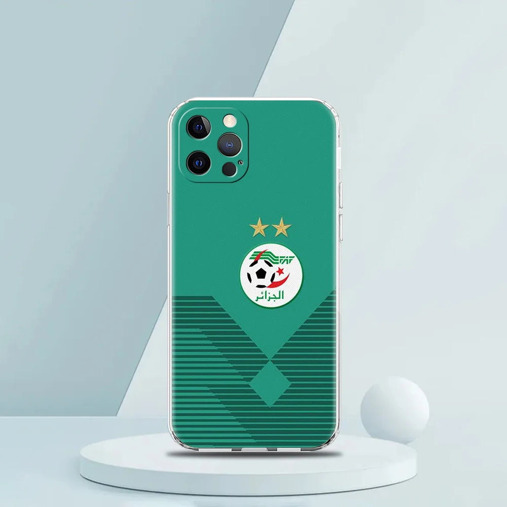 Coque Algérie 🇩🇿🔥 | Transparente + Protection Antichoc iPhone Style
