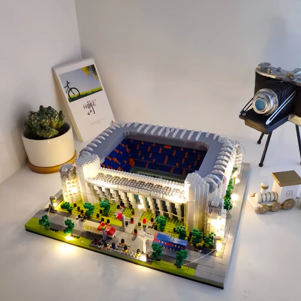 Mini Stade Football 3D 🔥🏙️ | Kit Construction Micro-Briques, 6 Stades, Version LED Disponible