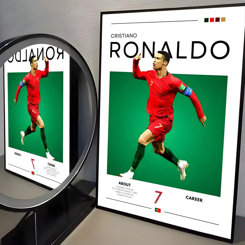 CR7 GOAT Wall Art 🔥🐐⚽ | La Grandeur d'une Légende Sur Ton Mur