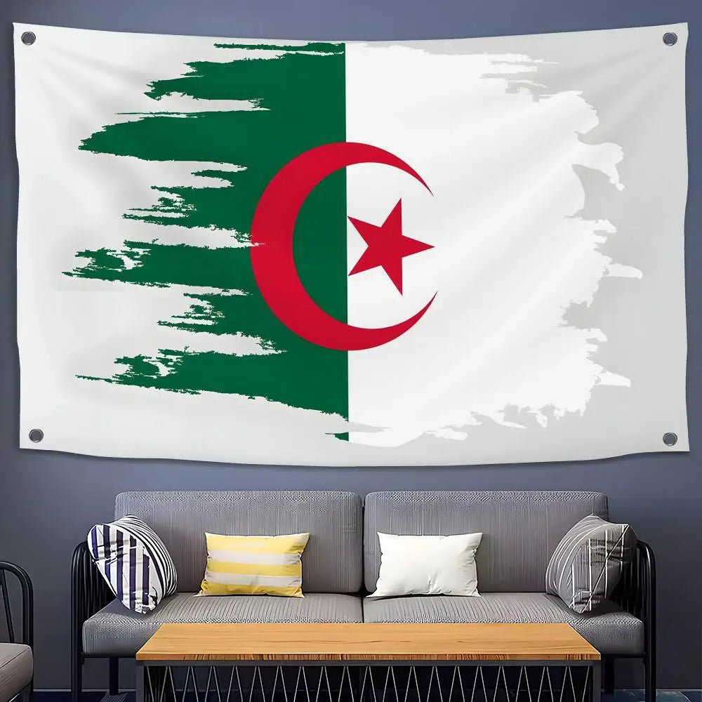 🇩🇿🔥 Drapeau Algérien Premium | Décoration Extérieure & Intérieure Résistante