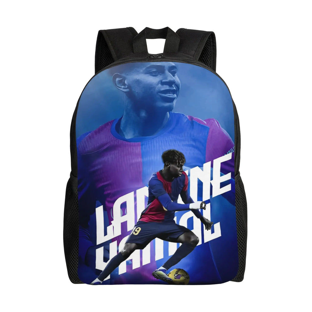 🎒⚽ Sac à Dos Lamine Yamal Soccer 19 | 24 Coloris | École Sport Voyage | Polyester Résistant | Unisexe