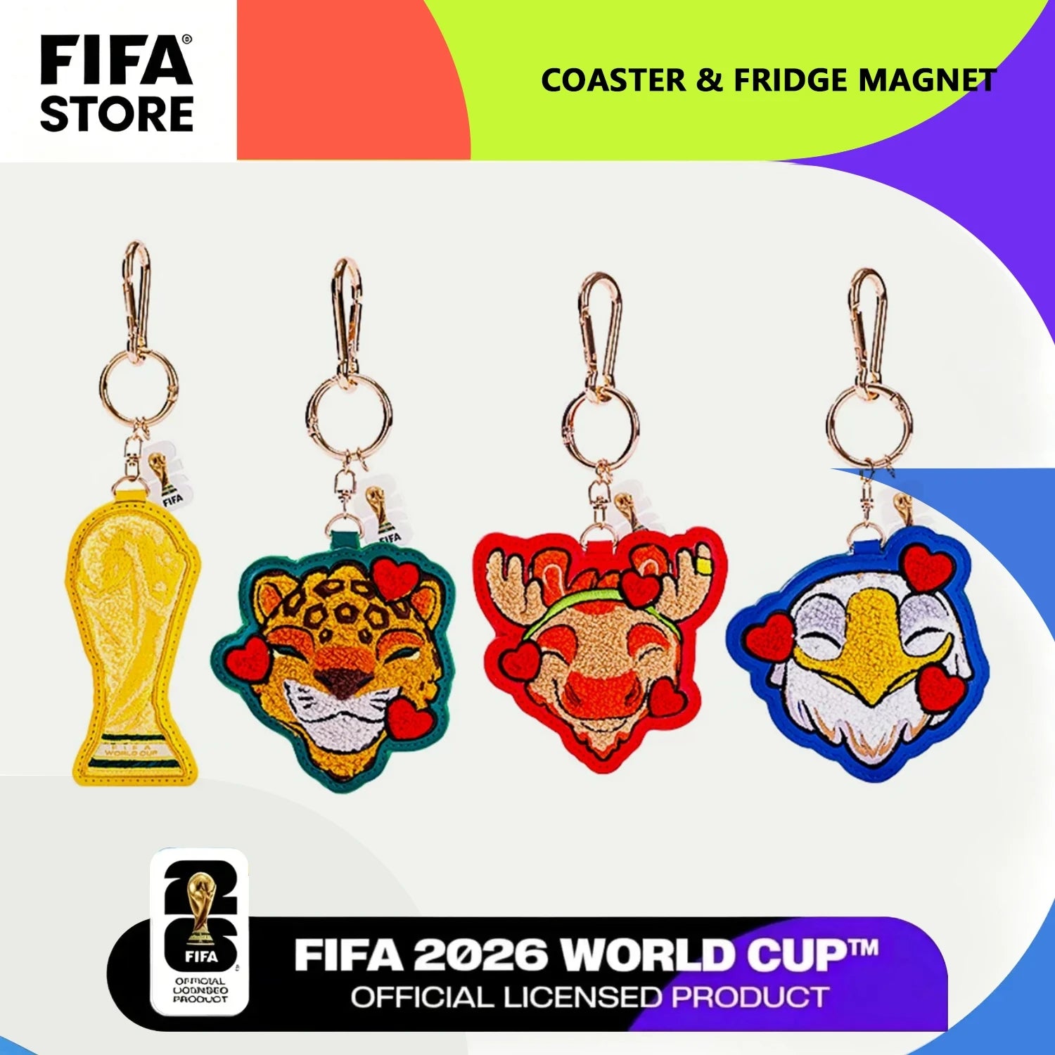 Porte-clés FIFA 2026 🏆🔥 | Trophée Mignon Style Football