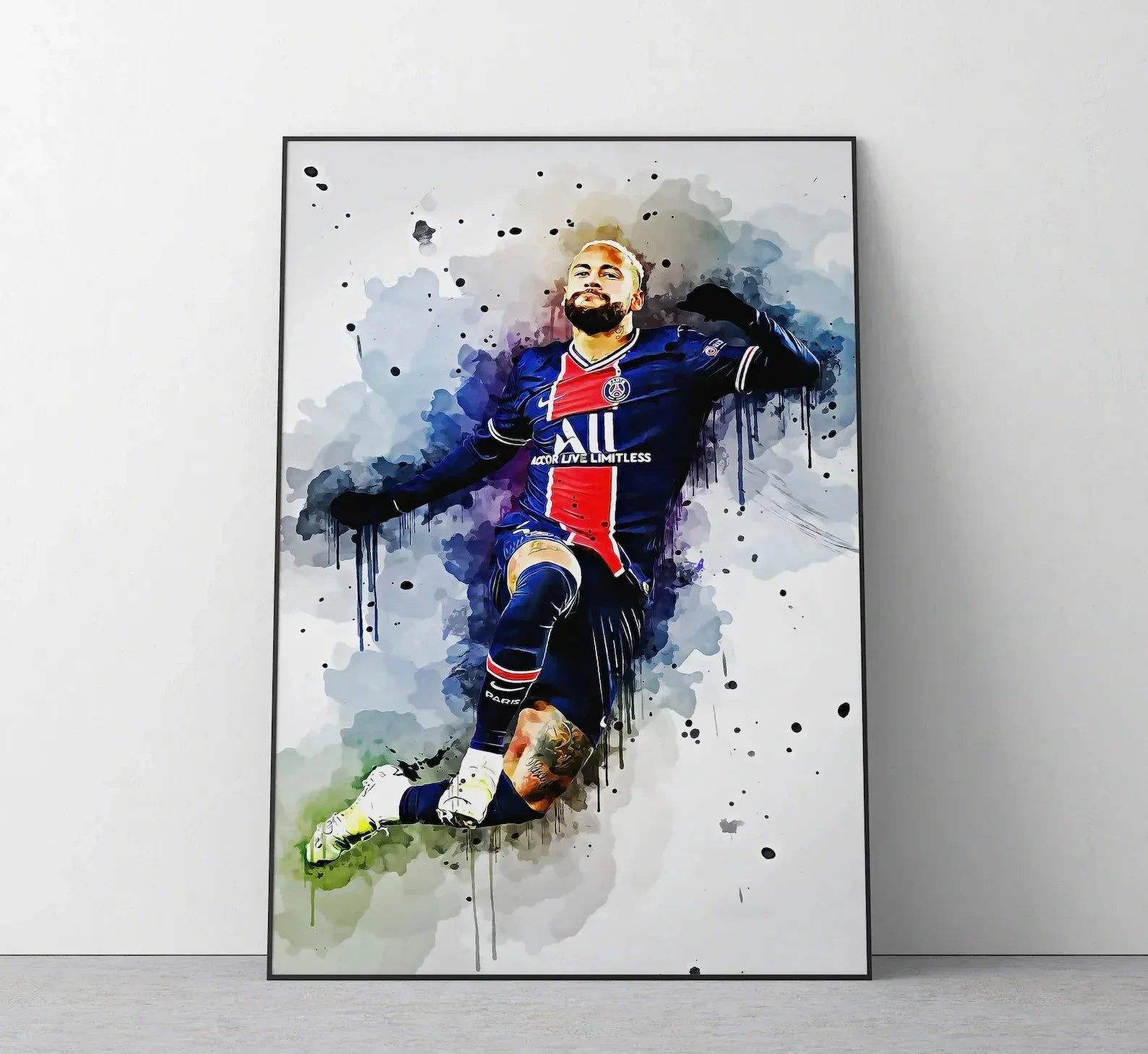 Watercolor Football Art 🔥🎨⚽ | Quand Le Football Devient Une Œuvre D'Art