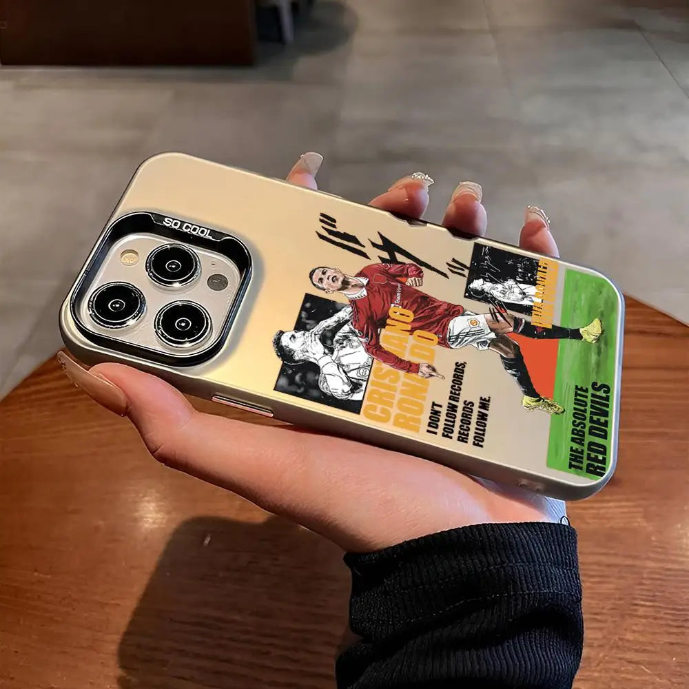 CR7 Power Keychain 🔥📱⚽ | Coque Samsung Galaxy Fan CR7 Silicone + TPU Double Couche – Série A | 4 Designs