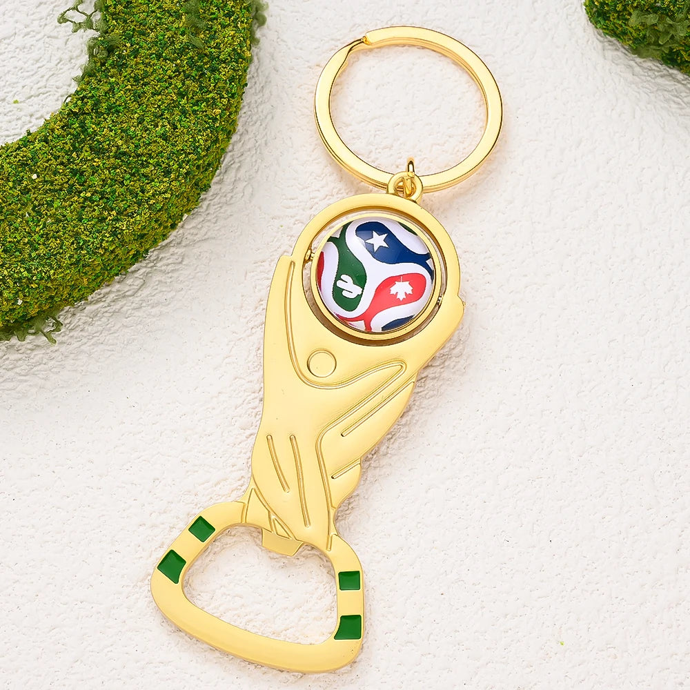 Décapsuleur Trophée Football 🏆⚽ | Porte-clés Supporter 2026 Cadeau Fan