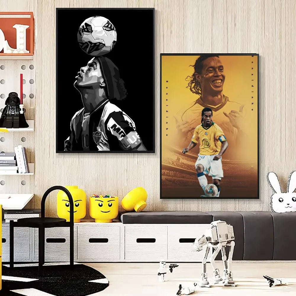 Ronaldinho Magic Wall Art 🔥🇧🇷⚽ | La Magie Du Football Sur Ton Mur