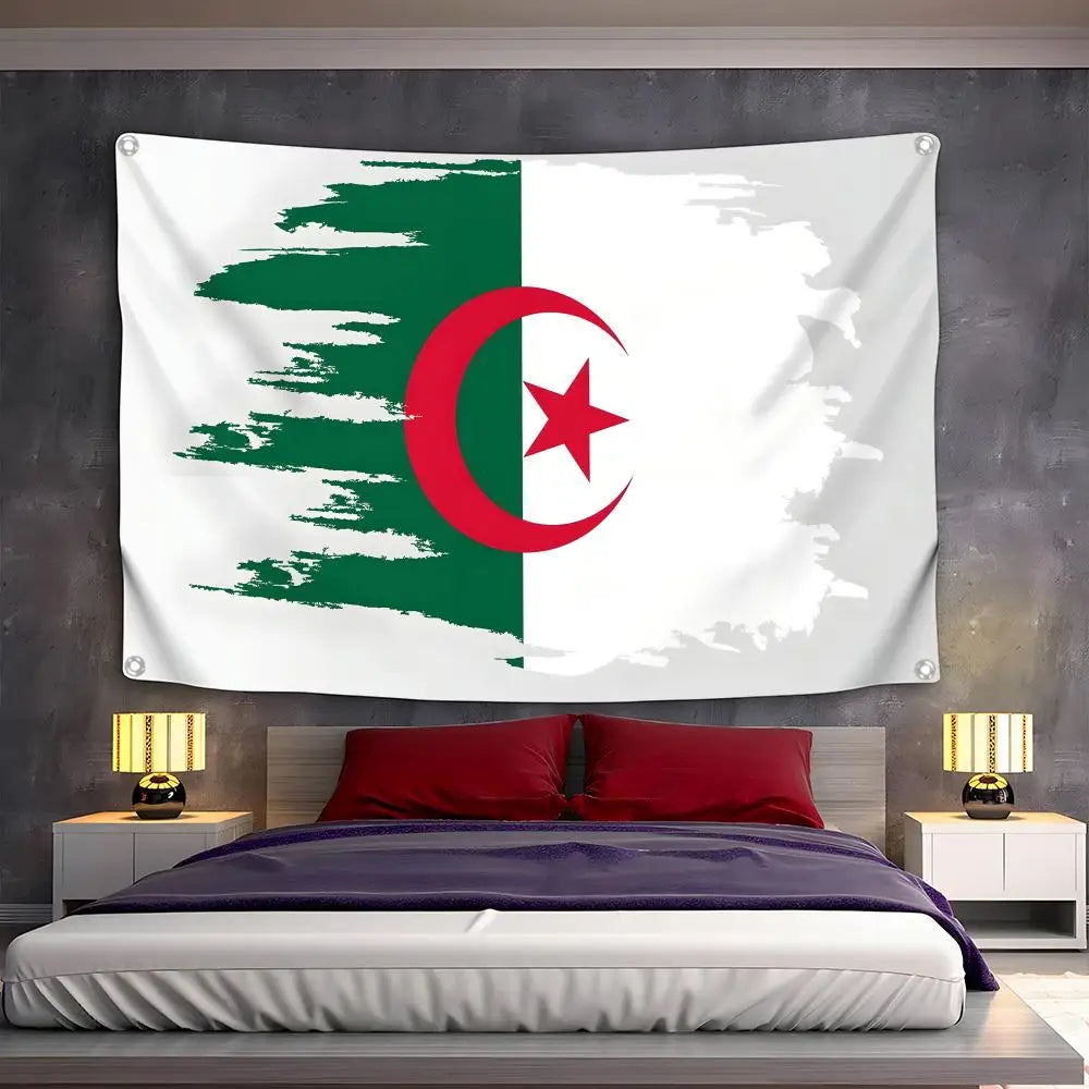Drapeau Algérien Premium 🇩🇿 | Supporters CdM 2026 – Tissu Résistant