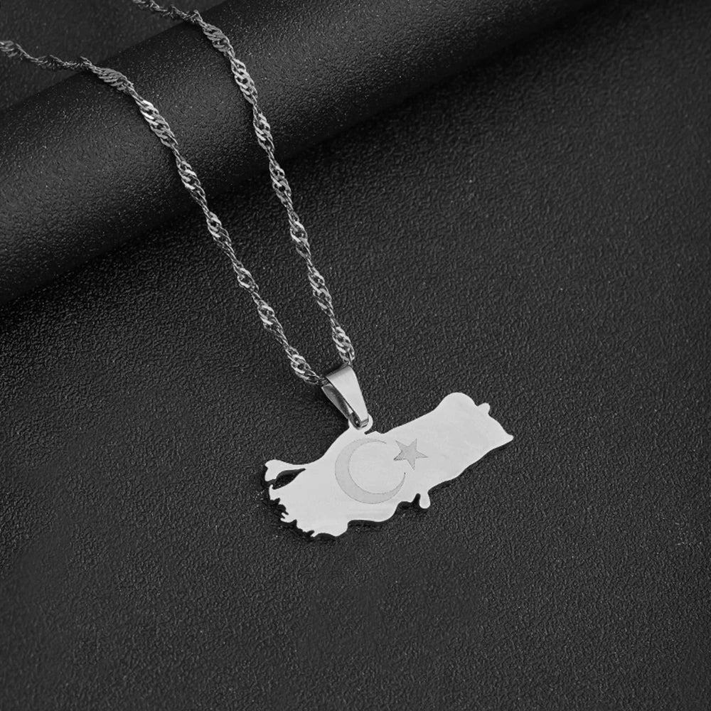 Turkey Map Necklace 🔥🇹🇷✨ | Porte La Turquie Près De Ton Cœur