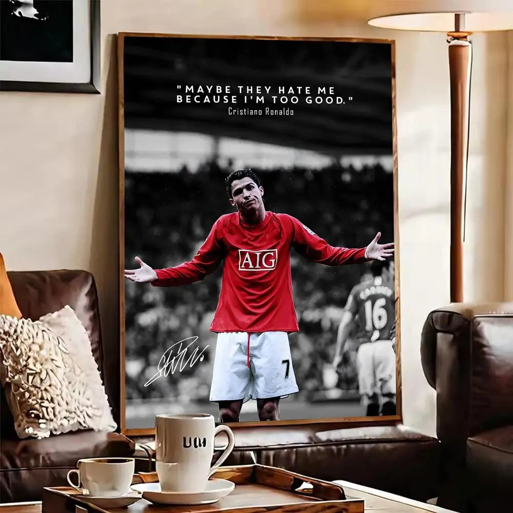 Ronaldo GOAT Wall Art 🔥🐐⚽ | La Légende Sur Ton Mur